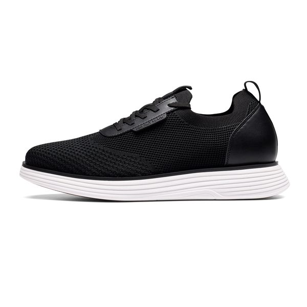 [MaxFlex SuiteBreeze+] Men's Breathable Oxford Knit Sneakers - BLACK-WHITE - 2